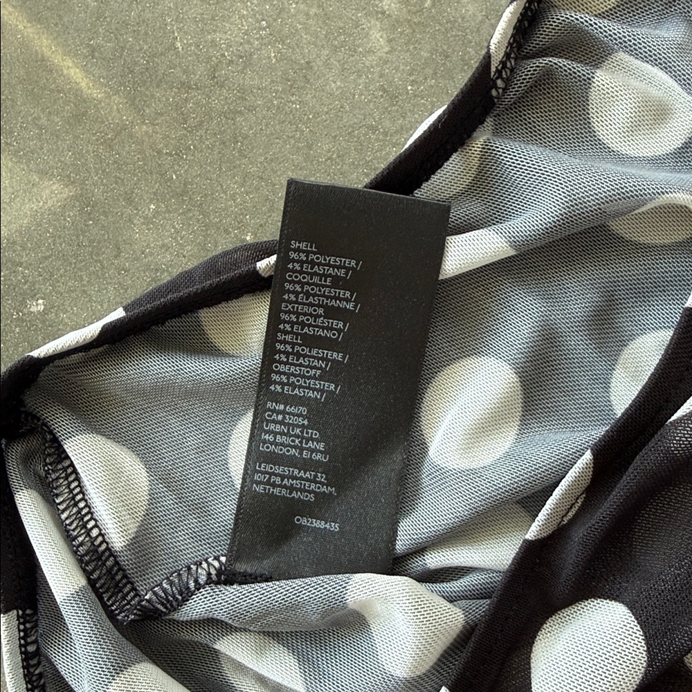 UO Dottie Sheer Mesh Polka Dot Midi Skirt - Picture 7 of 9